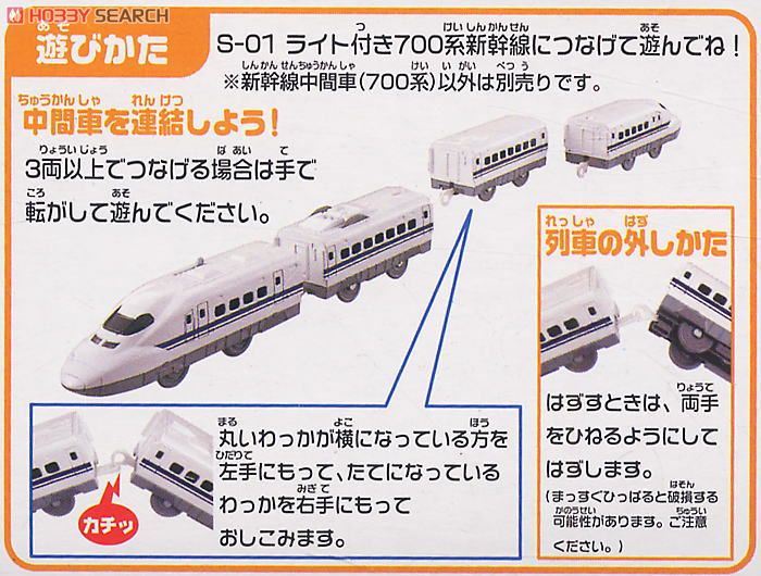 F-06 新幹線中間車 (700系) (プラレール) 解説1