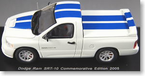ダッジ ラム SRT-10記念モデル (2005/ホワイト/ブルーストライプ) (ミニカー)