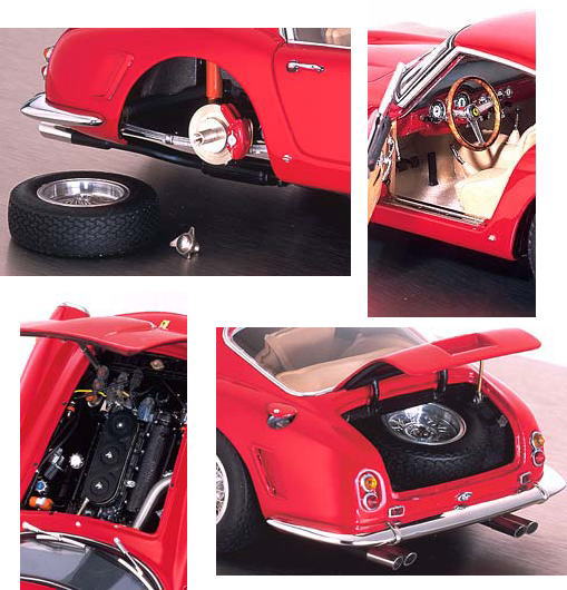 フェラーリ 250GT SWB 1961 (レッド) (ミニカー) 商品画像2