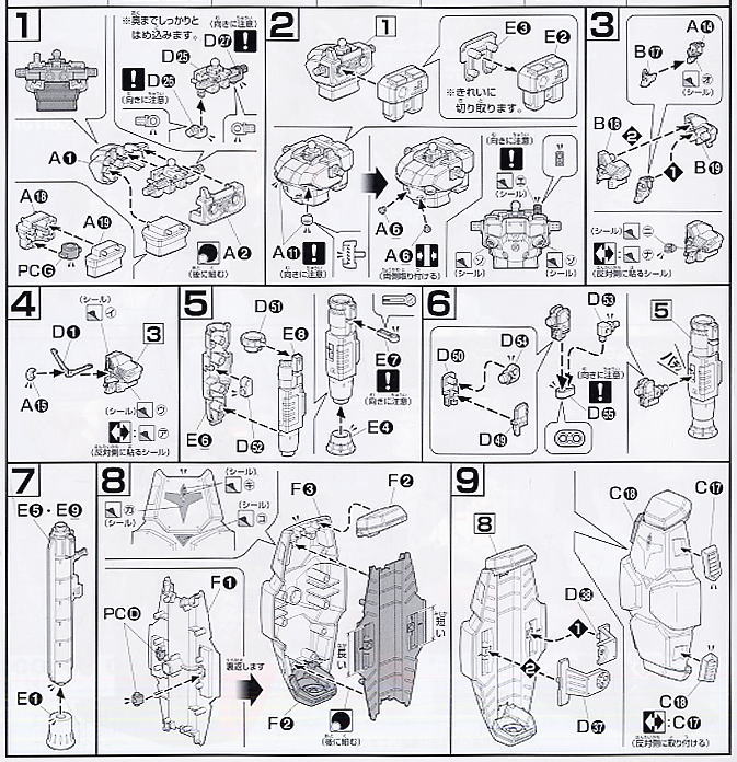 RX-78 GP02A Gundam GP02 PHYSALIS (HGUC) (Gundam Model Kits) Assembly guide1