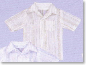 Men`s Shirt (Brown Stripe) (Fashion Doll)
