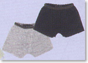 Men`s Boxer Pants Set (Black/Gray) (Fashion Doll)