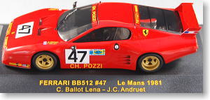 フェラーリ BB512 No.47 1981ルマン (ミニカー)