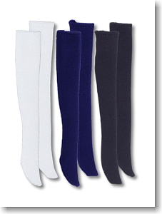 For 23cm Over Knee Socks Set (White/Navy/Black) (Fashion Doll)