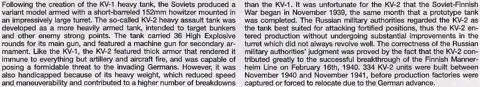 ソビエト KV-2重戦車 ギガント (プラモデル) 英語解説1