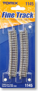 Fine Track Curved Track C391-15(F) (Set of 2) (Model Train)