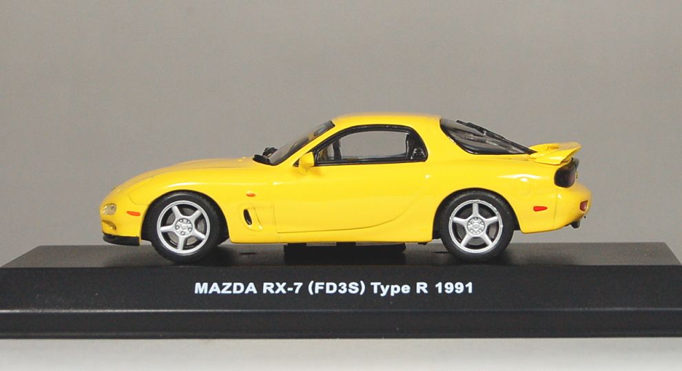マツダ RX-7(FD3S) タイプR 1991 (イエロー) (ミニカー) 商品画像1