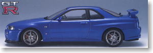 ニッサン スカイライン GT-R(R34) V.spec II (ベイサイドブルー) アップグレードバージョン (ミニカー)
