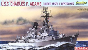 U.S.S.Charles F.Adams Guided Missile Destroyer (Plastic model)