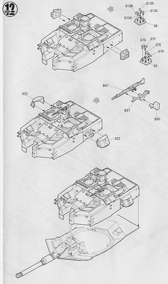 Swedish Strv.122 Tank (Plastic model) 設計図8