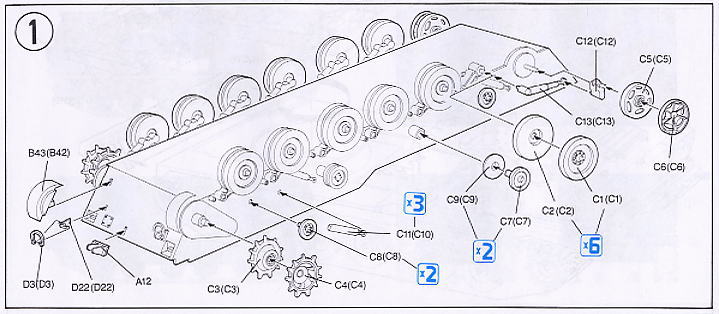 NATO MLRS (プラモデル) 設計図1