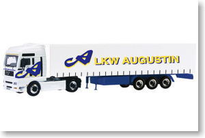 MAN TG-A カーテンキャンパス付セミトレーラー ｢LKW AUGUSTIN｣ (ホワイト) (ミニカー)