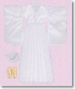 Kimono Hakama Set (White) (Fashion Doll)