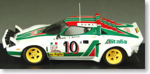 ランチア ストラトス #10 「Alitalia」 1976年WRCラリー・モンテカルロ優勝 ドライバー:サンドロ・ムナリ (ミニカー)