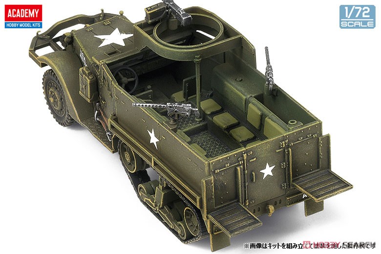 アメリカ軍 M3ハーフトラック＆GPA＆オートバイ (プラモデル) 商品画像2