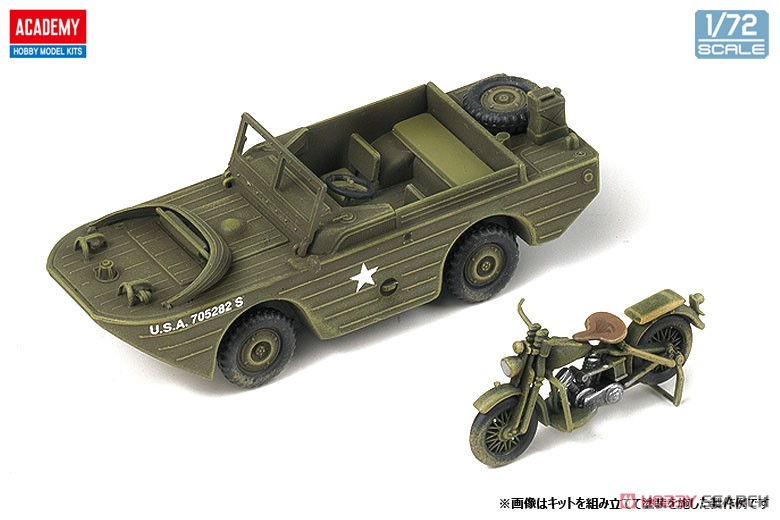 アメリカ軍 M3ハーフトラック＆GPA＆オートバイ (プラモデル) 商品画像4