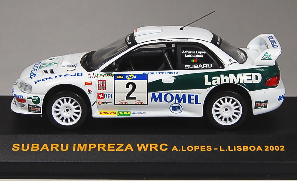 スバル インプレッサ WRC (No.2) 2002年ラリー・ポルトガル ドライバー：アドルツィロ・ロペス (ミニカー) 商品画像1