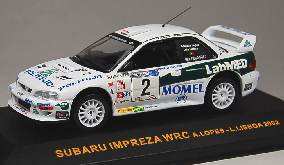 スバル インプレッサ WRC (No.2) 2002年ラリー・ポルトガル ドライバー：アドルツィロ・ロペス (ミニカー) 商品画像2
