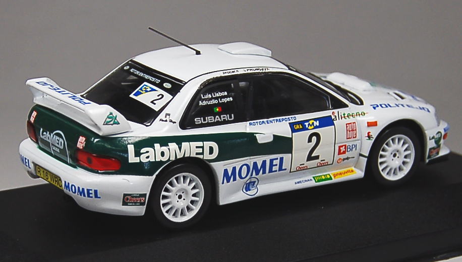 スバル インプレッサ WRC (No.2) 2002年ラリー・ポルトガル ドライバー：アドルツィロ・ロペス (ミニカー) 商品画像3
