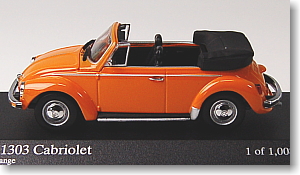 VW 1303 カブリオレ 1974 (オレンジ) (ミニカー)