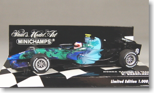 ホンダレーシング F1チーム R.バリチェロ 2007 ショーカー (ミニカー)