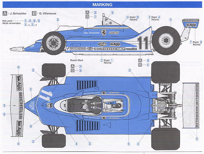 Ferrari 312T4 with Etching Parts (Model Car) Color(Eng)1