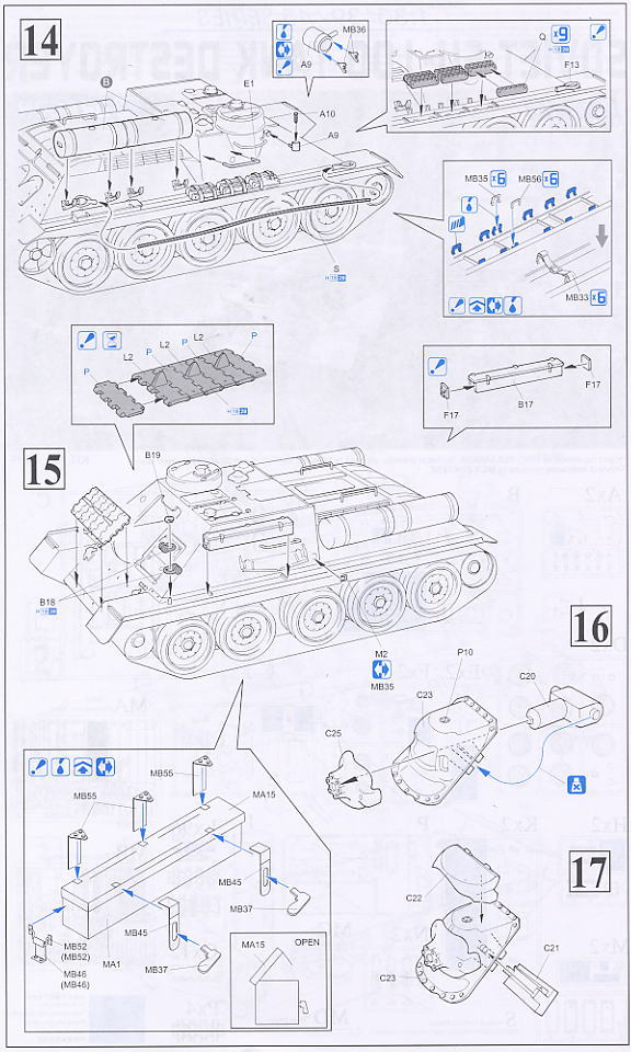 SU-100 駆逐戦車 (プラモデル) 設計図5