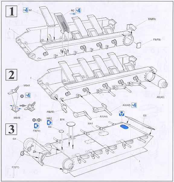 SU-100 駆逐戦車 (プラモデル) 設計図1