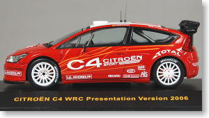 シトロエン C4 WRC 2006年テスト／プレゼンテーションカー ドライバー：セバスチャン・ロウブ (レッド) (ミニカー)