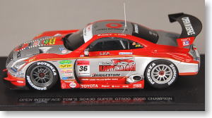 オープンインターフェイス トムス SC430 スーパーGT500 2006 チャンピオンカー (シルバー/レッド) (ミニカー)