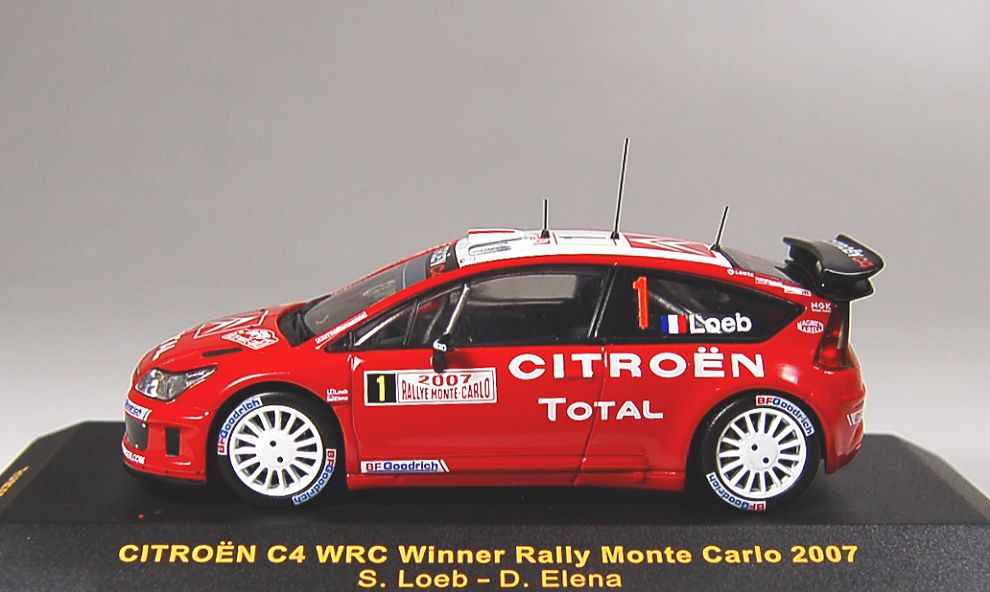 シトロエン C4 WRC #1 2007年WRCラリー・モンテカルロ優勝 (ミニカー) 商品画像1