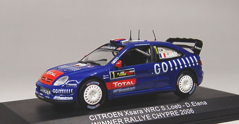 シトロエン クサラ 2006年WRCワールドチャンピオン ドライバー：S.ローブ (No.1) (ミニカー) 商品画像2