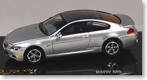 BMW M6 2006 (シルバー) (ミニカー)
