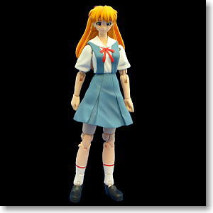 Microman Micro Action Series Soryu Asuka Langley (Uniform Ver.) (PVC Figure)