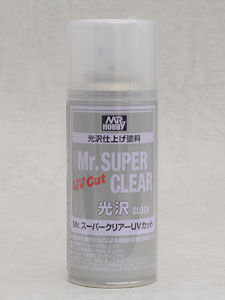 B522 Mr.スーパークリアーUVカット 光沢 (スプレー) (170ml) (コート材)