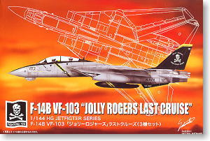 F14B VF-103 `Jolly Rogers` Last Cruise VF103 The 60th Anniversary Machine and Normal Painting Machine (3 pieces) (Plastic model)