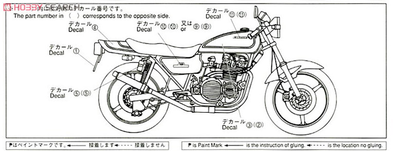 カワサキ 750RS ZII改 スーパーカスタム (プラモデル) 塗装2