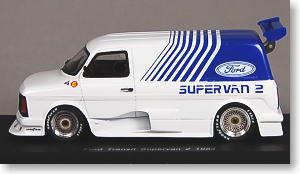 フォード トランジット スーパーバン 2 1984 (ホワイト/ブルー) (ミニカー)