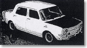 シムカ 1000 ラリー1 1972 (ホワイト/ブラック) (ミニカー)