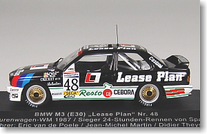 BMW M3 (No.48) 1987年ツーリングカー選手権 スパ23時間優勝 ドライバー：E.フォン・デ・ポエーレ/J-M.マーティン/D.テイス (ミニカー)