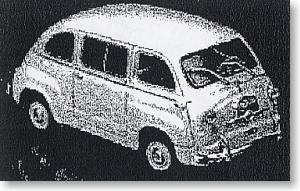 フィアット 600 ムルティプラ 1963 (イエロー/ホワイト) (ミニカー)