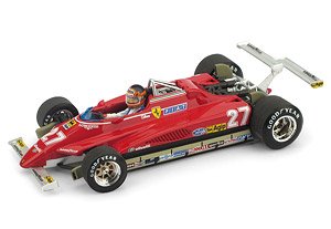 フェラーリ 126C2 1982年ロングビーチGP #27 Gilles Villeneuve ドライバーフィギュア付 (ミニカー)