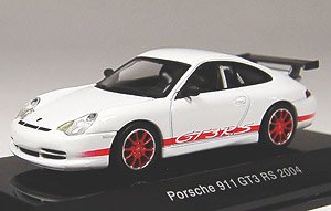 Porsche 911 GT3 RS 2004 (White / Red) (Diecast Car)
