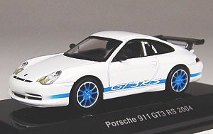 ポルシェ911 GT3 RS 2004 (ホワイト/ブルー) (ミニカー)