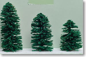 Yoku-Deki-Sugi (Ever Green) (Japan Circle Cedar Large / Middle / Small 10 pieces) (Model Train)