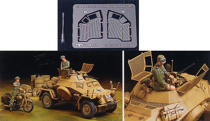 ドイツ4輪装甲偵察車 Sd.Kfz.222 北アフリカ戦線 (プラモデル) 商品画像1