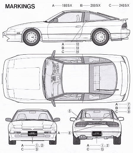 ニッサン 180SX (プラモデル) 塗装2
