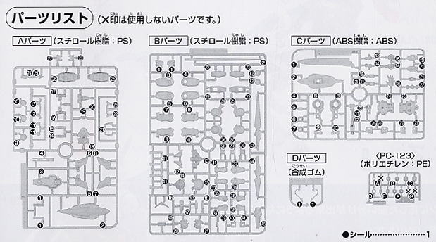 ガンダムエクシア (HG) (ガンプラ) 設計図5