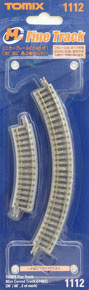 Fine Track Mini Curved Track C140 (F) (30 degree/60 degree, 2 of each) (Model Train)