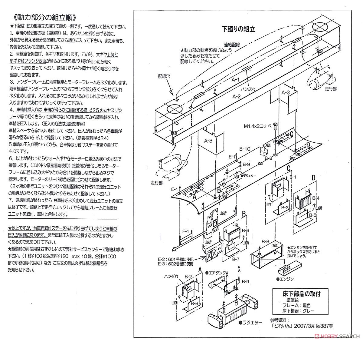 Kashima Railway Type KIHA600 Diesel Car (Unassembled Kit) (Model Train) Assembly guide3